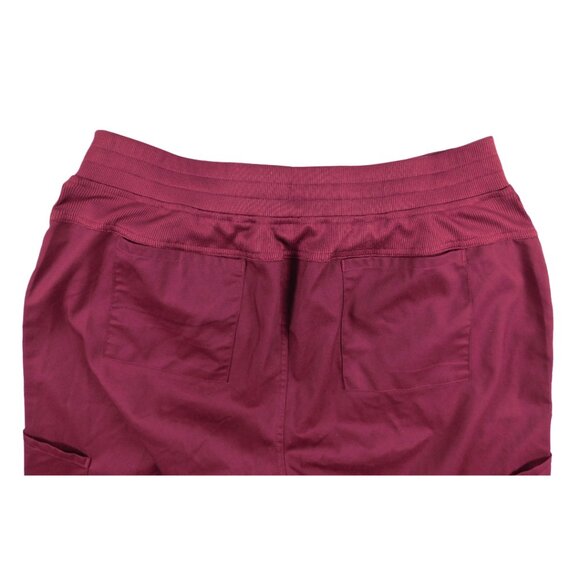 Landau ProFlex Scrub Pants Burgundy / Wine Size M Two-Way Stretch - Picture 6 of 8